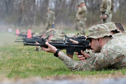 U.S. Army and Lithuanian service members competed in the Pennsylvania Army National Guard’s state-level best warrior competition at Fort Indiantown Gap, Pa. April 3–6, 2025. (U.S. Army National Guard photo by Sgt. 1st Class Shane Smith)