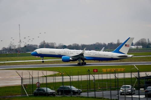 A Boeing VC-25 aircraft takes off from an undisclosed date and location, no date. Airmen from the 6th Airlift Squadron provided strategic airlift support in coordination with presidential movements, one of several high-profile diplomatic missions enabled by the squadron during its “Available to Commit” phase of the AFFORGEN cycle. (U.S. Air Force courtesy photo)