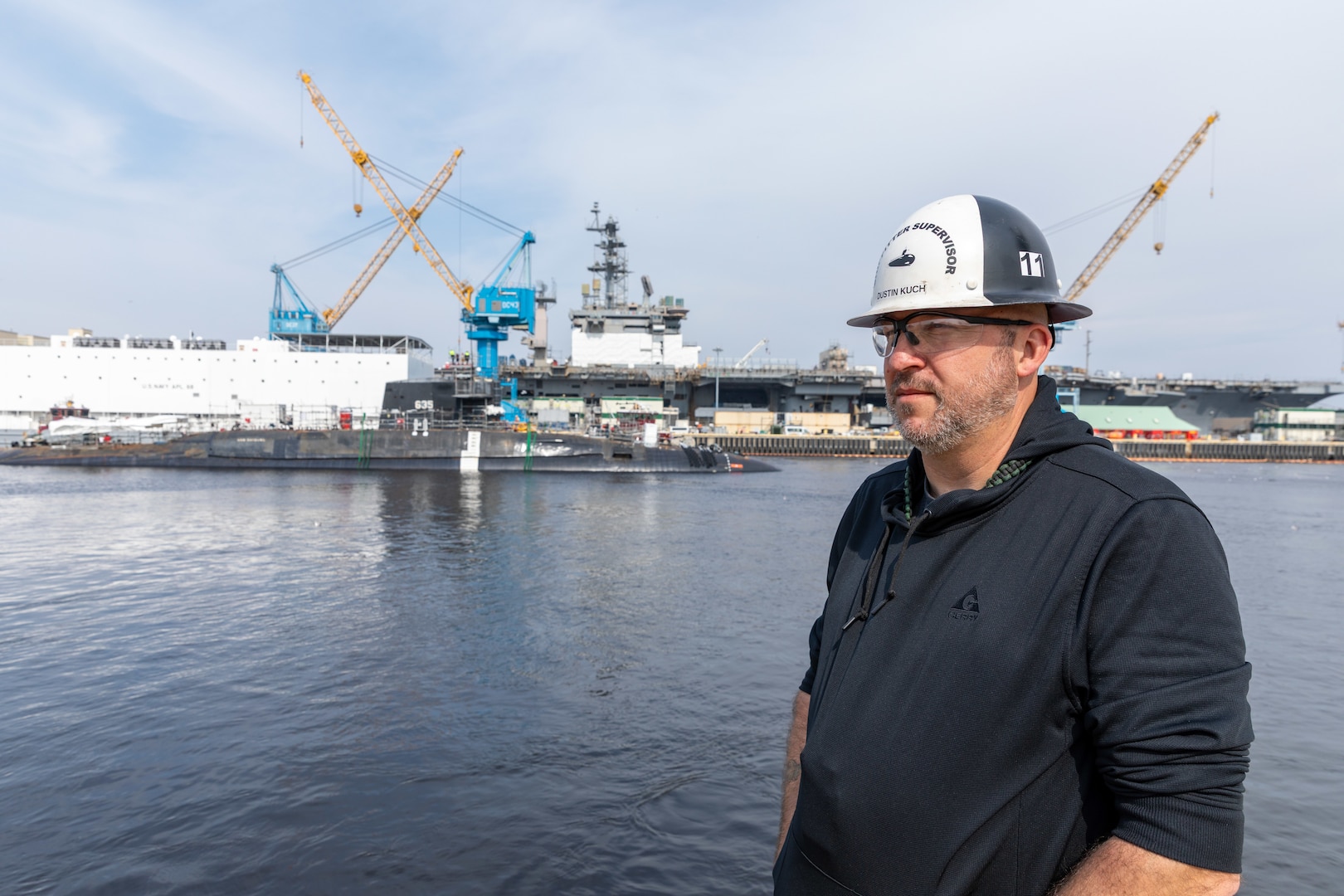 An inspirational supervisor and mentor, Norfolk Naval Shipyard Shop 11 Shipfitter Supervisor Dustin Kuch is an engaged leader guiding his team to success and has been with NNSY for five years.
