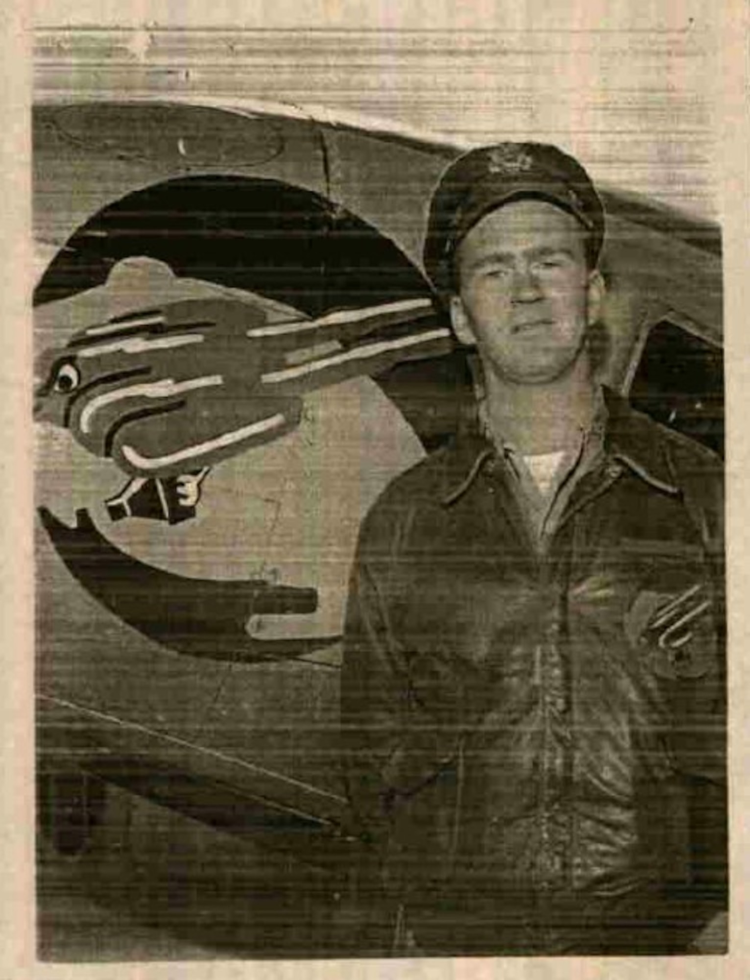 Photograph of Capt Edward B. Burdett included in the 35th Photo Recon Squadron official history for April, 1945, after he had completed his overseas tour of duty.  (142nd Wing History Archive)