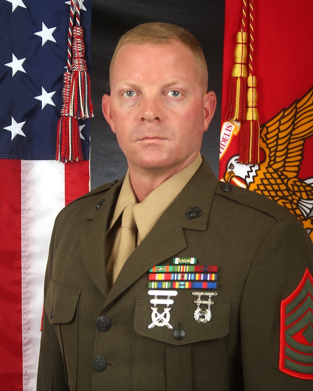 First Sergeant Zachary J. Obryant, Inspector-Instructor Unit Senior Enlisted Leader, H&S Co., First Battalion, 23D Marine Regiment