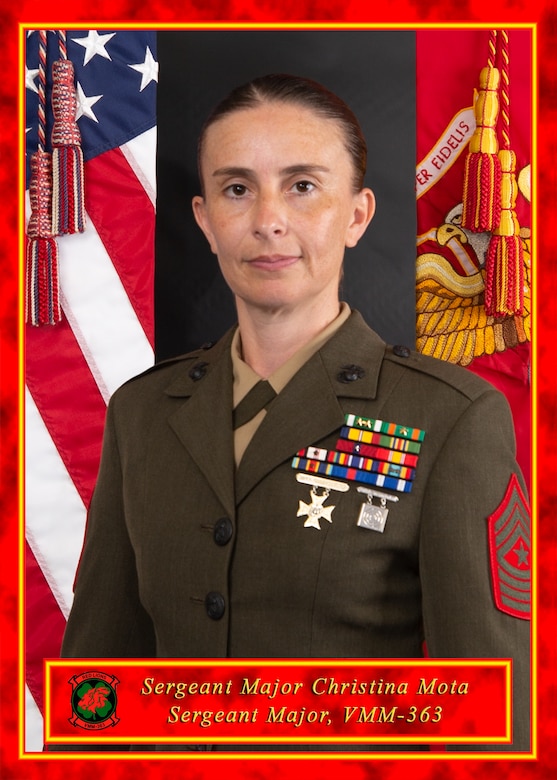Sergeant Major Christina Mota, VMM-363