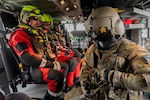 HH-60M Black Hawk helicopter crews trained with the Boise Fire Department's technical rescue team March 27- 28 near Gowen Field. The training helped qualify Boise Firefighters for conducting hoist operations in conjunction with Idaho Army National Guard air crews when called upon by state or local agencies to assist with search and rescue efforts. The two organizations work hand in hand frequently, combining skills and expertise to enhance the effectiveness of both organizations when responding to emergencies.