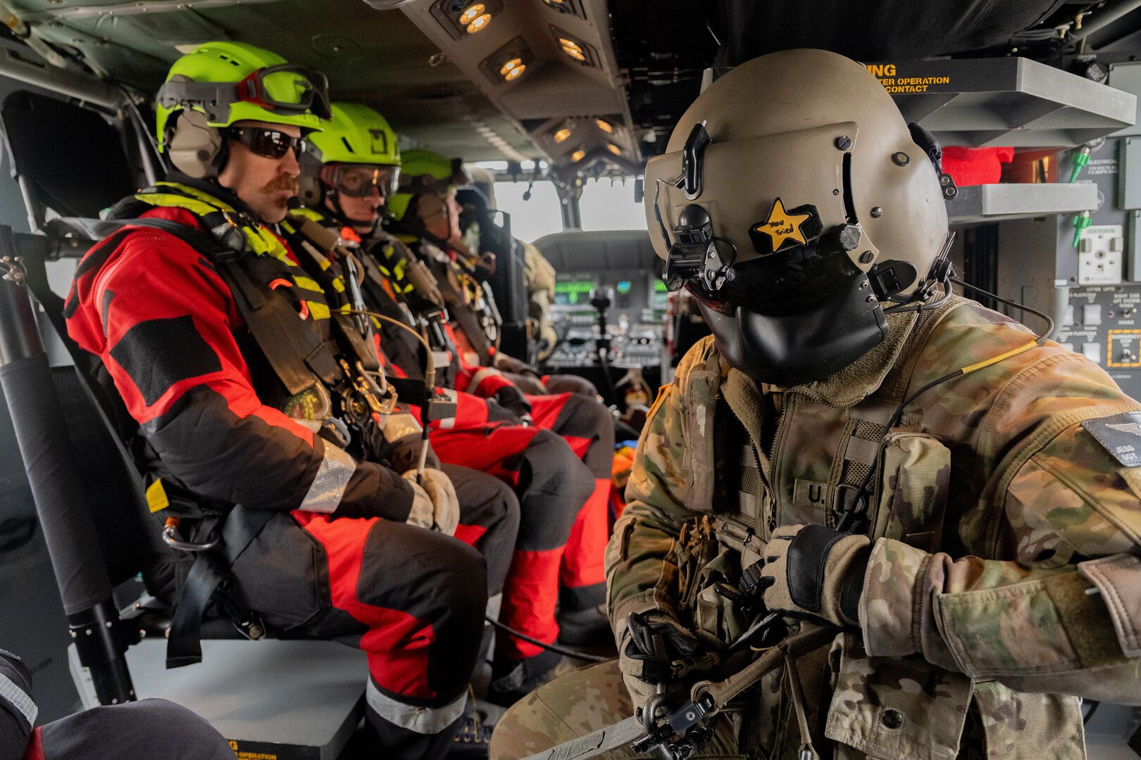 HH-60M Black Hawk helicopter crews trained with the Boise Fire Department's technical rescue team March 27- 28 near Gowen Field.