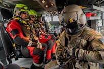 HH-60M Black Hawk helicopter crews trained with the Boise Fire Department's technical rescue team March 27- 28 near Gowen Field.
