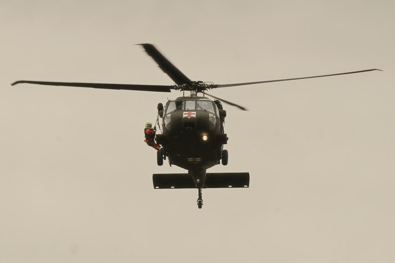 HH-60M Black Hawk helicopter crews trained with the Boise Fire Department's technical rescue team March 27-28 near Gowen Field.