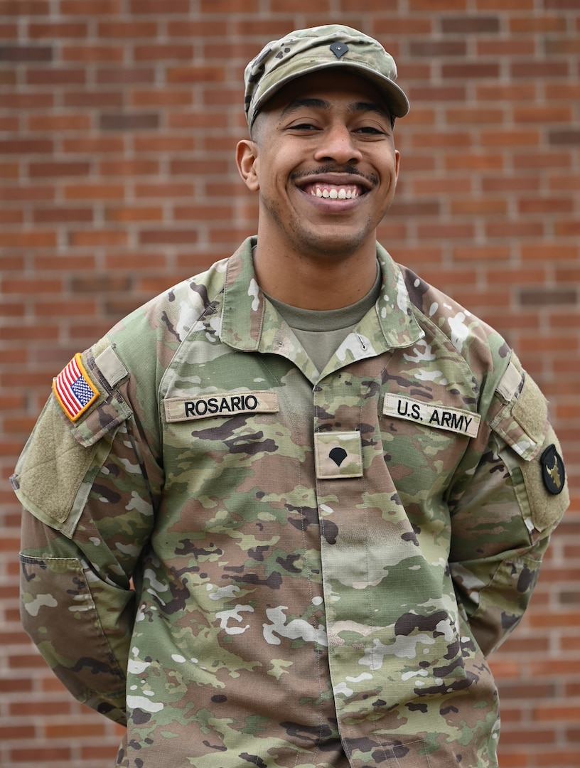 Spc. Uriel Rosario, enlisted in the Minnesota National Guard in October 2023 and completed one station unit training at Fort Moore in 2024, where he received the Excellence in Armor award.