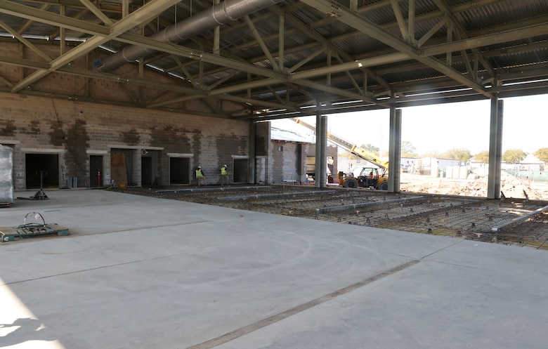 Hangert under construction.