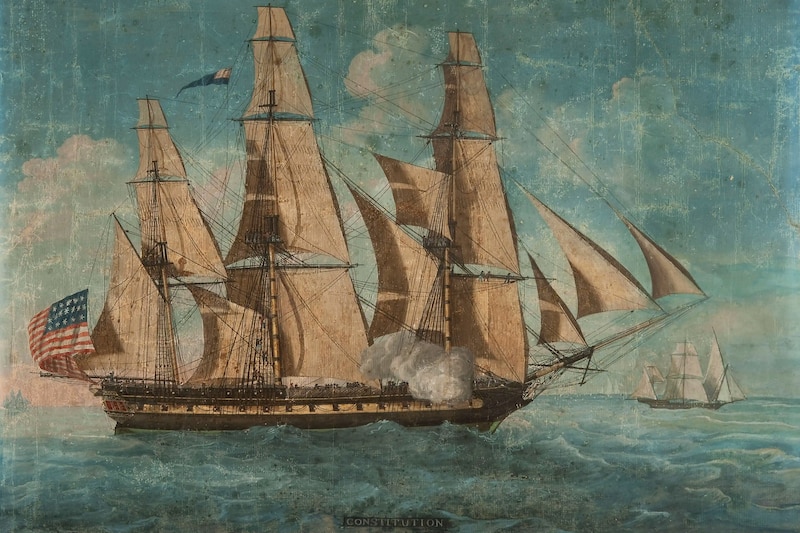 Michele Felice Corné painted the earliest known depiction of the USS Constitution in 1803.