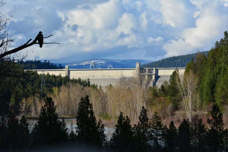 Photo of Libby Dam, a USACE-owned and managed operating project in Libby, Montana. The operating project provides protection from floods, produces hydroelectric power, and manages natural and cultural resources and recreation, while contributing to irrigation and navigation operations downstream.