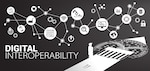Digital Interoperability decorative graphic