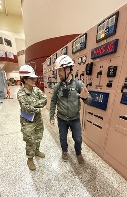 Col. Kathryn Sanborn, Commander of U.S. Corps of Engineer Seattle’s District visited Chief Joseph Dam, April 2-3, and met with the district’s Chief Joseph Dam project manager, Zach Zimchek. Sanborn toured the dam’s ongoing multi-million-dollar project, which includes rehabilitation of the 16-unit generator rewinds, replacing generator air coolers, and installing a new machine condition monitoring system to produce more efficient and reliable hydropower. This visit provided an invaluable opportunity for USACE leadership to connect directly with staff, helping ensure that the Corps' operations align with both regional needs and national priorities.