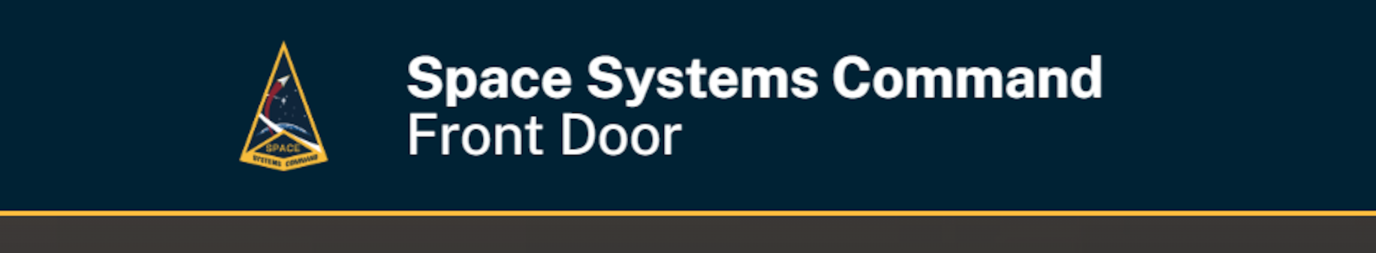 Space Systems Command Front Door