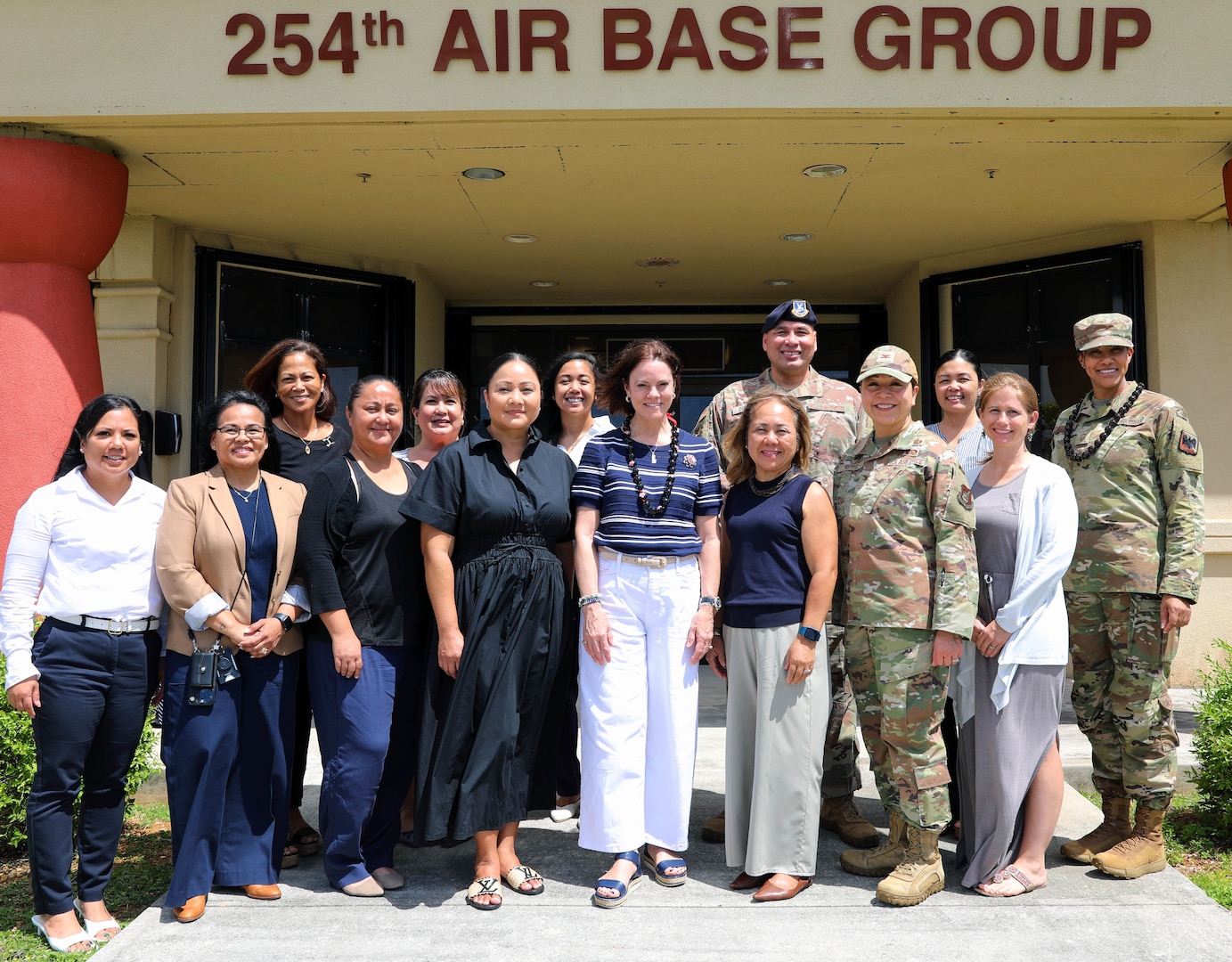 Shannon Nordhaus, spouse of Air Force Gen. Steve Nordhaus, Chief of the National Guard Bureau, visited National Guard units in the Indo-Pacific region March 29 through April 5, engaged with Guard spouses, and reviewed family care programs that support service members and their families.