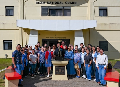 Shannon Nordhaus, spouse of Air Force Gen. Steve Nordhaus, Chief of the National Guard Bureau, visited National Guard units in the Indo-Pacific region March 29 through April 5