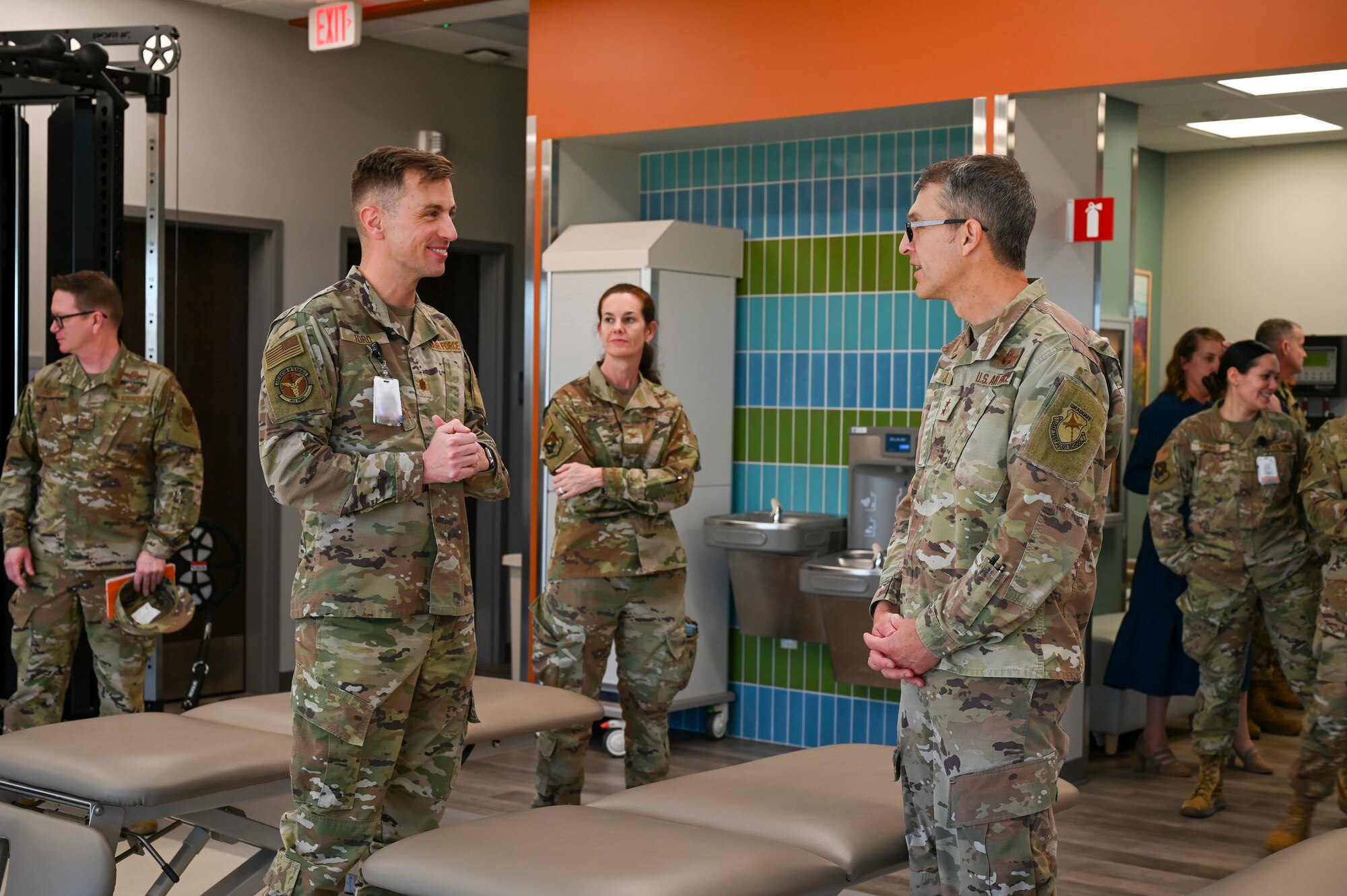 Maj Gen Cain has immersion with 412th Medical Group.