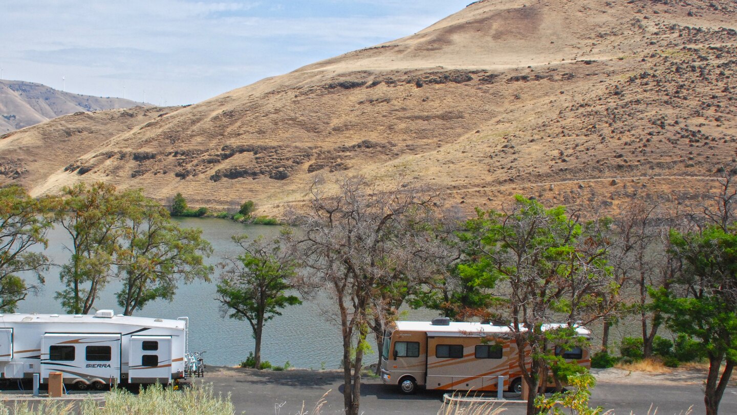 Overlooking the campground area at LePage Park.