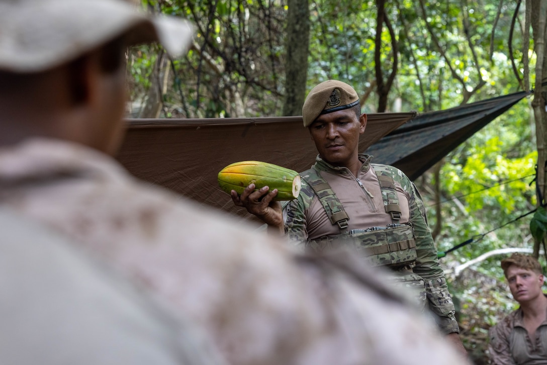 Panamanians teach U.S. Marines Jungle Survival