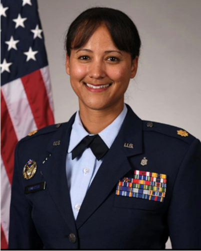 This is the official portrait of Maj. Mahogany L. Swanson.