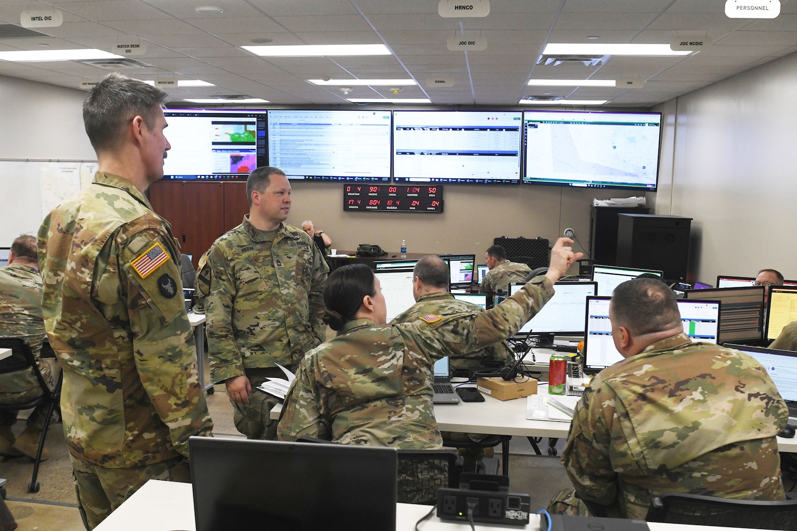 Teams from the Minnesota National Guard Joint Operations Center (JOC) conducted an exercise April 08-10, 2025 on Camp Ripley in order to participate in the U.S. Army NORTHCOM Joint Operations Center Training Course (JOC-TC).