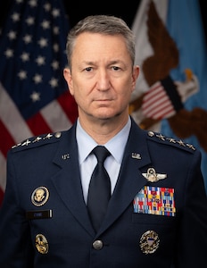 Official Portrait of the 22nd Chairman of the Joint Chiefs of Staff Gen Dan Caine.