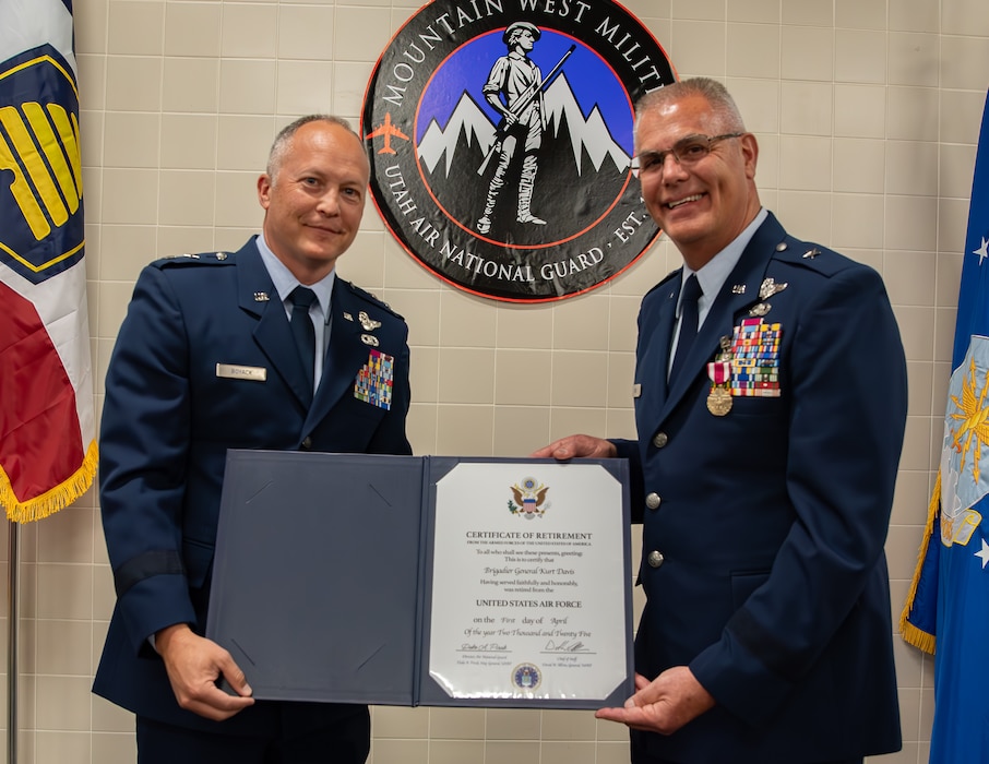 Brigadier General Kurt R. Davis, Director of the Joint Staff for the Utah National Guard, formally retired Sunday, closing a storied 36-year military career marked by service, leadership, and legacy. A veteran of more than a dozen operations, Davis is remembered as a steady leader and the last of a distinguished generation: the navigators.