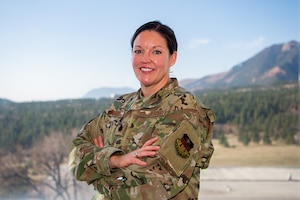 Lt. Col. Emily Bulger, U.S. Air Force Academy Department of Management assistance professor, blends real-world leadership with research-backed teaching practices to prepare the next generation of officers. A 2005 Academy graduate, Bulger considers her return to the Academy as a professor a natural continuation of her journey in leadership and service. (U.S. Air Force photo by Dylan Smith)