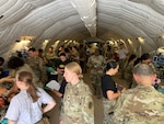 Soldiers and Airmen participate in a Joint Critical Care Field Training Exercise at Joint Base San Antonio – Camp Bullis, March 7, 2025. (Courtesy Photo)