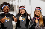 Three of the 2025 Military Child of the Year winners. From left to right: Coast Guard Military Child of the Year winner Ian Lindo, Space Force winner Natalia Serna, and National Guard Winner Emily Baldeosingh. The winners were honored at Operation Homefront’s 2025 Military Child of the Year® gala held in Arlington, VA on April 10, 2025.