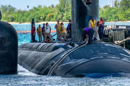 USS Minnesota (SSN 783) arrives Naval Base Guam.
