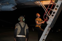 U.S. Air Force maintainers assigned to the 9th Bomber Generation Squadron prepare B-1B Lancer for take-off in support of a Bomber Task Force at Misawa Air Base, Japan, at Dyess Air Force Base, Texas, Apr. 14, 2025. BTF deployments like this enhance the readiness and training necessary to respond to any potential crisis or challenge across the globe.