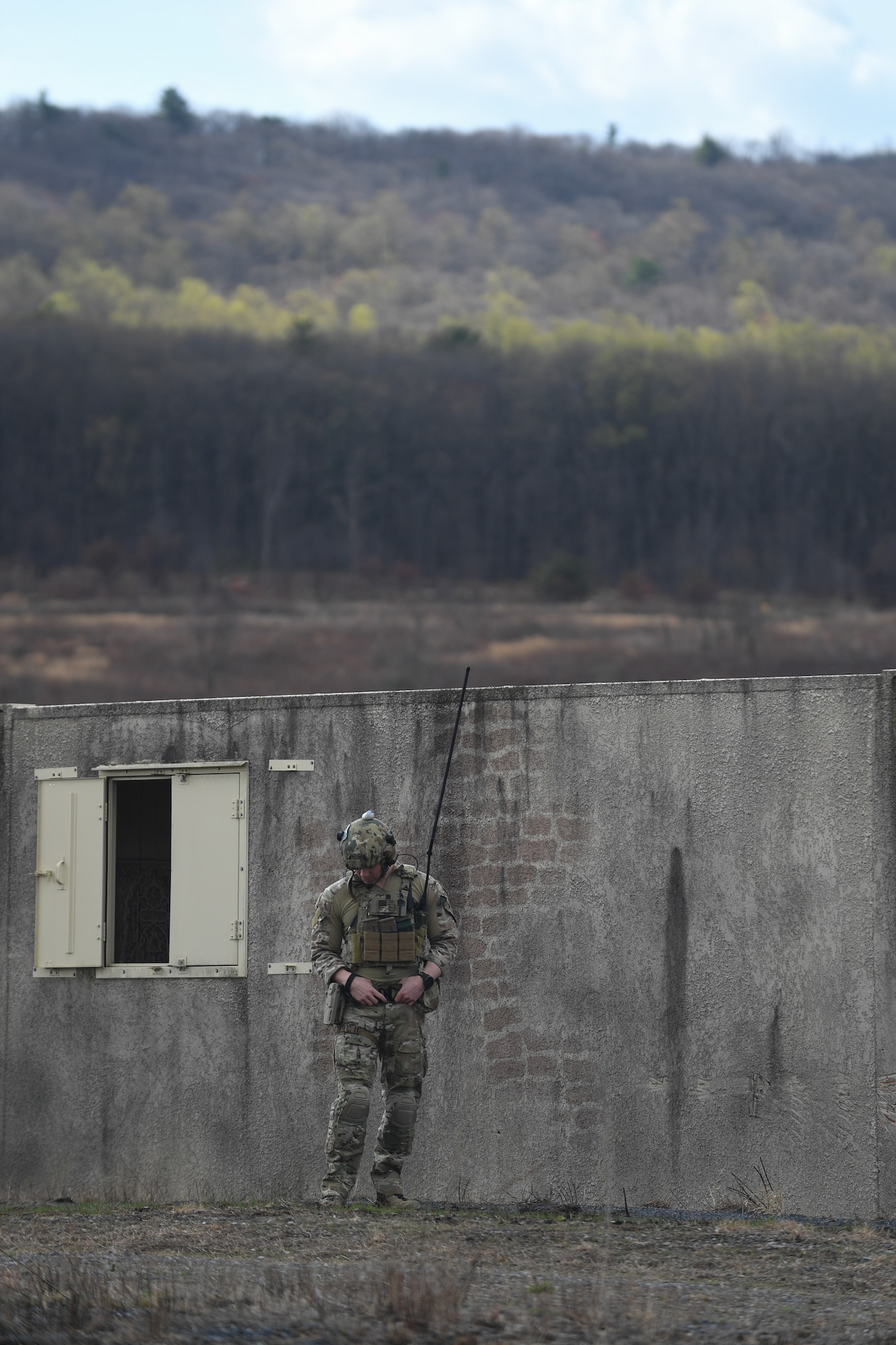 A 175th Wing A-10 conducts training at Bollen Air-to-Ground Range located at Fort Indiantown Gap, Annville, Pennsylvania, April 15, 2025.