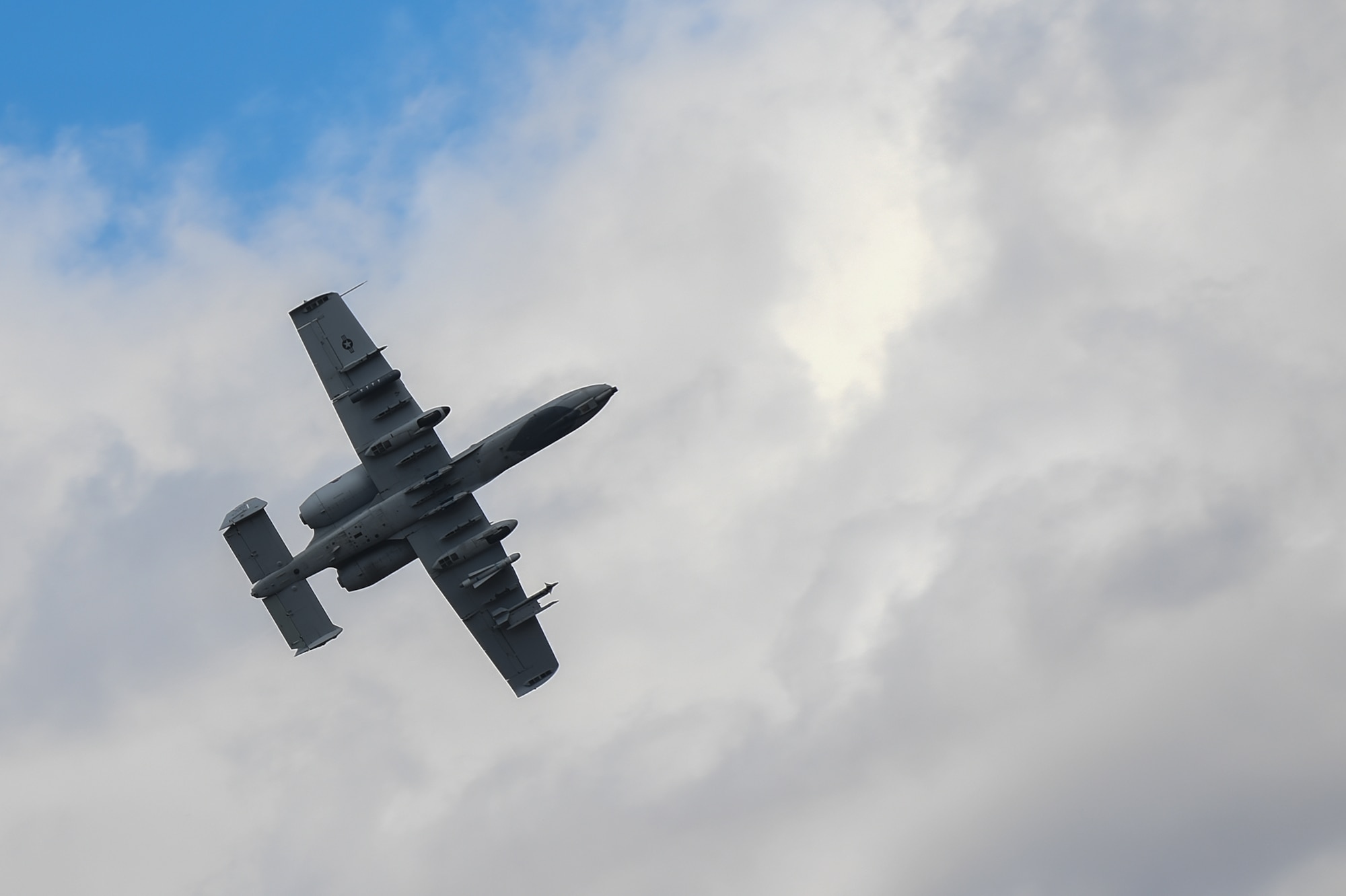 A 175th Wing A-10 conducts training at Bollen Air-to-Ground Range located at Fort Indiantown Gap, Annville, Pennsylvania, April 15, 2025.