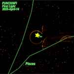 Image taken by NRL's NFI Instrument, altered to show key areas in space.