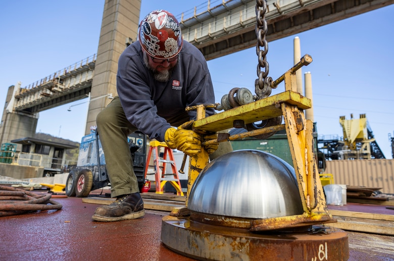 The U.S. Army Corps of Engineers Pittsburgh District operates the New Cumberland Locks and Dam year-round to benefit inland navigation. Each year, over 180 million tons of bulk commodities travel the Ohio River through its system of navigation locks.