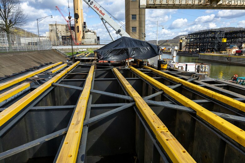 The U.S. Army Corps of Engineers Pittsburgh District operates the New Cumberland Locks and Dam year-round to benefit inland navigation. Each year, over 180 million tons of bulk commodities travel the Ohio River through its system of navigation locks.