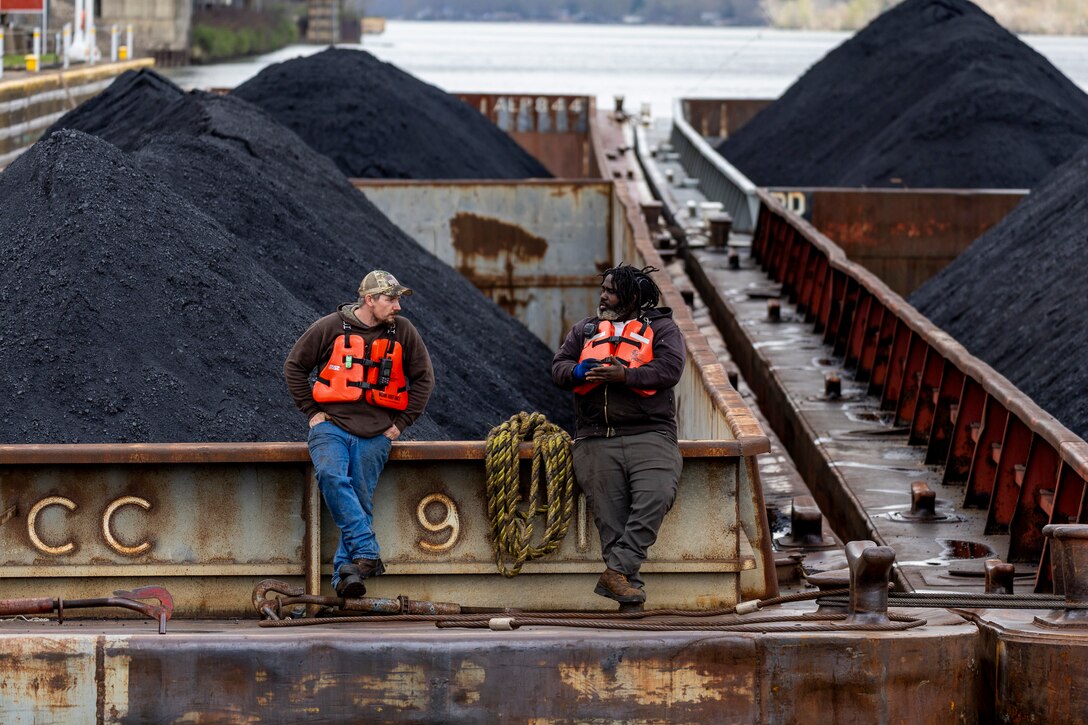 The U.S. Army Corps of Engineers Pittsburgh District operates the New Cumberland Locks and Dam year-round to benefit inland navigation. Each year, over 180 million tons of bulk commodities travel the Ohio River through its system of navigation locks.
