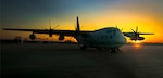 A KC-130J Hercules with Special-Purpose Marine Air-Ground Task Force Crisis Response-Africa is on the flight line near Madrid, Spain, March 16, 2015. Service members with the Spanish Airborne Brigade jumped and dropped cargo from the KC-130J as part of a bilateral training exercise that tested the capabilities and interoperability of the two NATO allies.