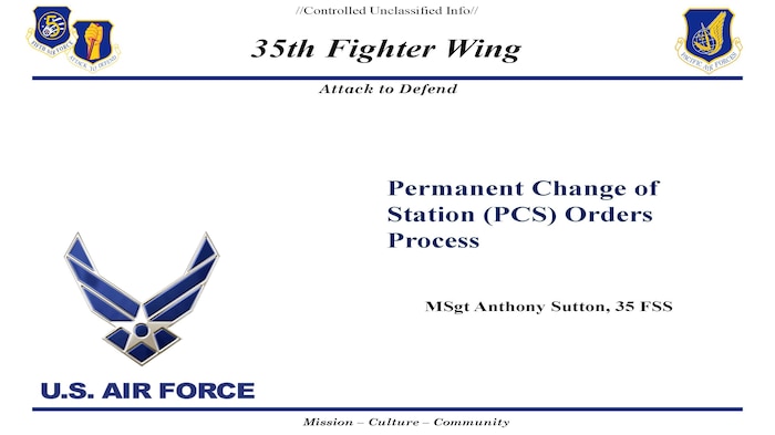 Slideshow presented during the PCS and Housing Town Hall on April 16, 2025 at Misawa Air Base, Japan.