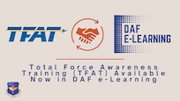 Total Force Awareness Training and DAF E-Learning logos on white background
