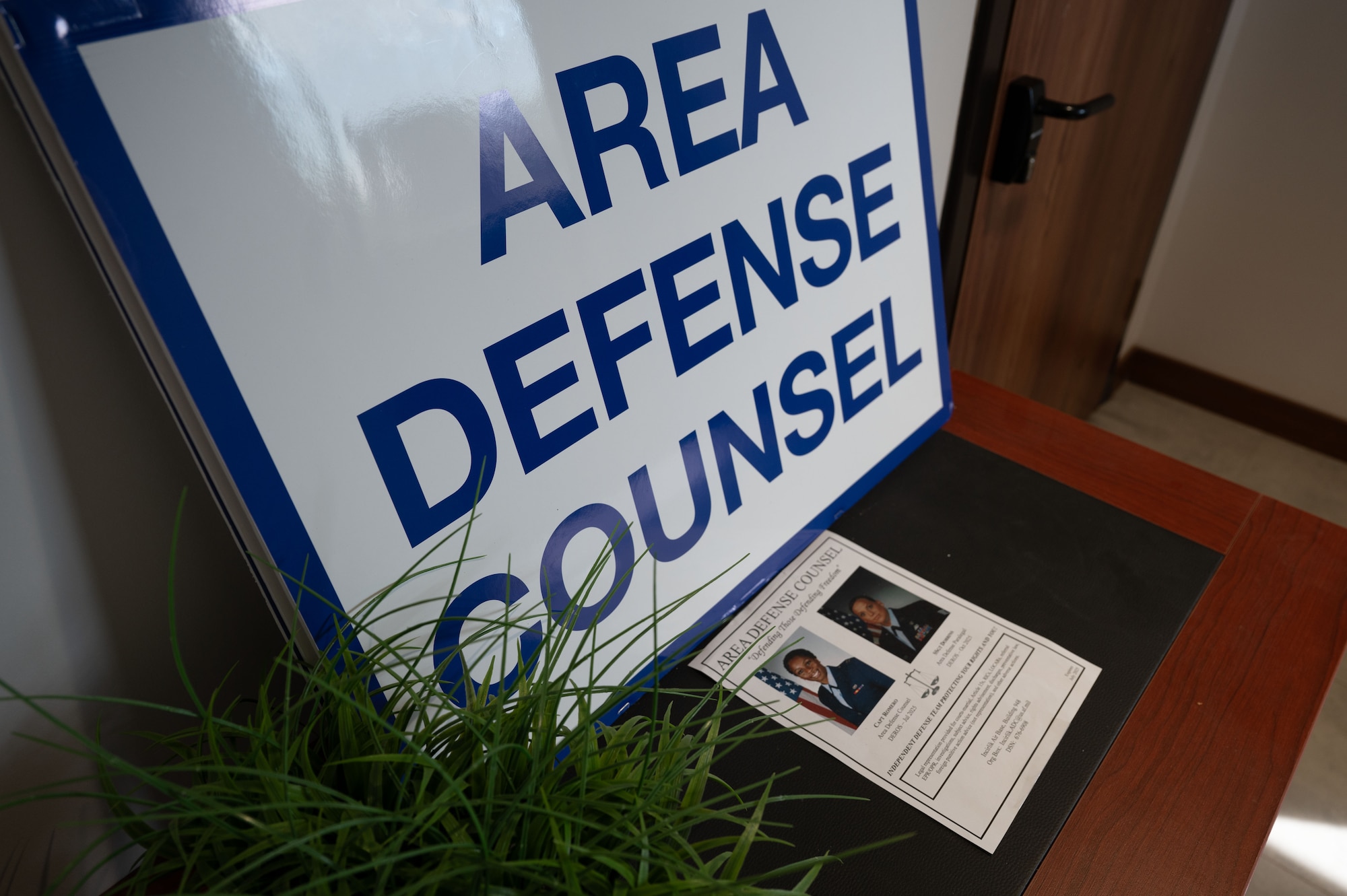The 39th Air Base Wing Area Defense Counsel entrance at Incirlik Air Base, Türkiye, April 7, 2025.The ADC’s purpose is to advocate for Airmen when they have alleged non-judicial punishment actions or misconduct charges against them by the Air Force.