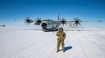 An Airmen assigned to the 109th Airlift Wing participates in a training mission at Raven Camp, Greenland in 2021. Raven Camp is used to train members on landing on ice runways, polar airdrops and operating in the snow and ice conditions. The 109th operates in Greenland from  April through August each year to complete resupply missions for the National Science Foundation .