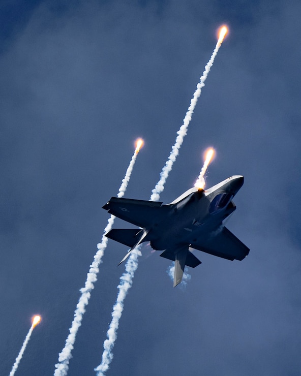 A photo of an F-35