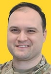 A headshot of a Vermont National Guard recruiter.