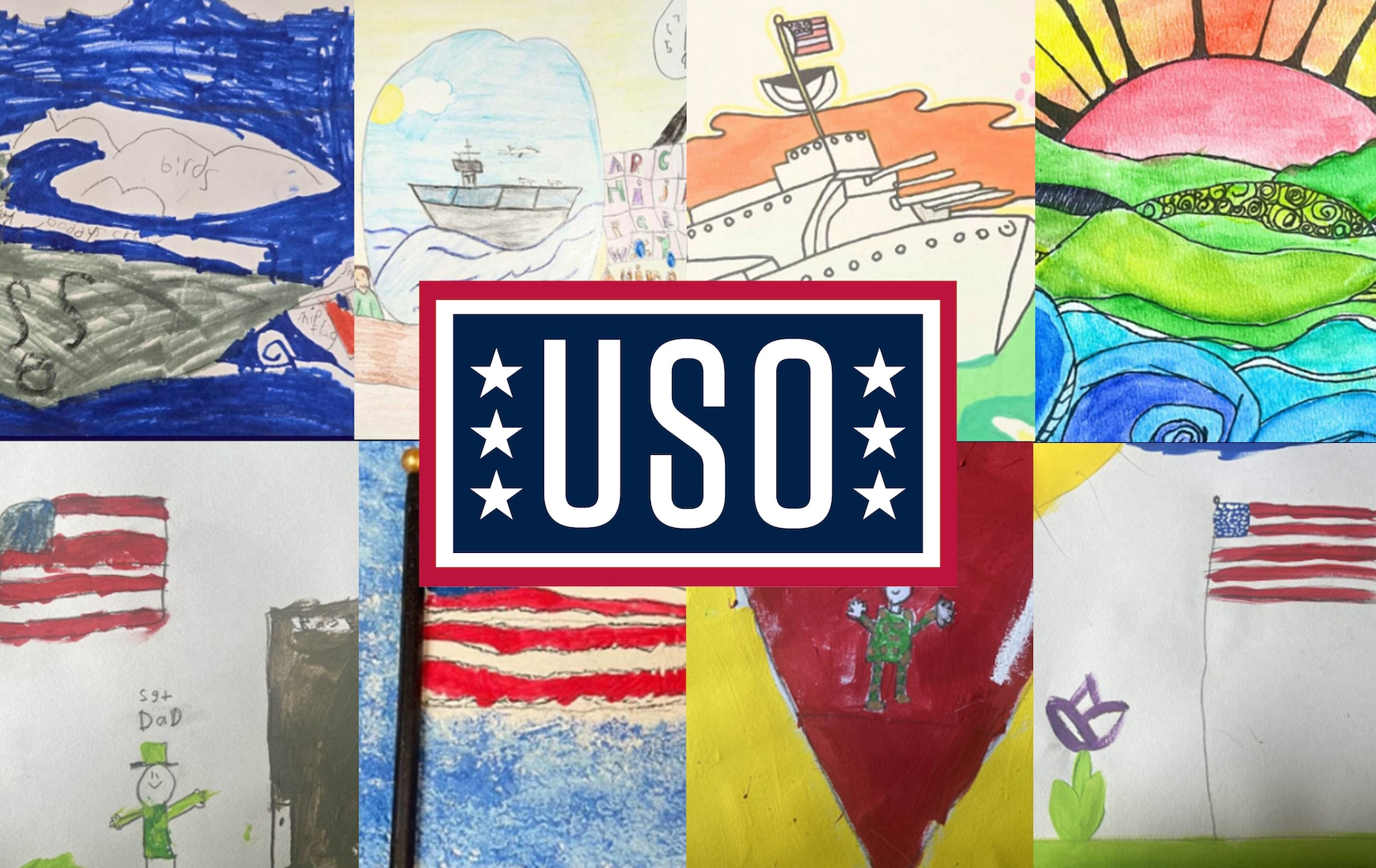 A few of this year's military kids' submissions.