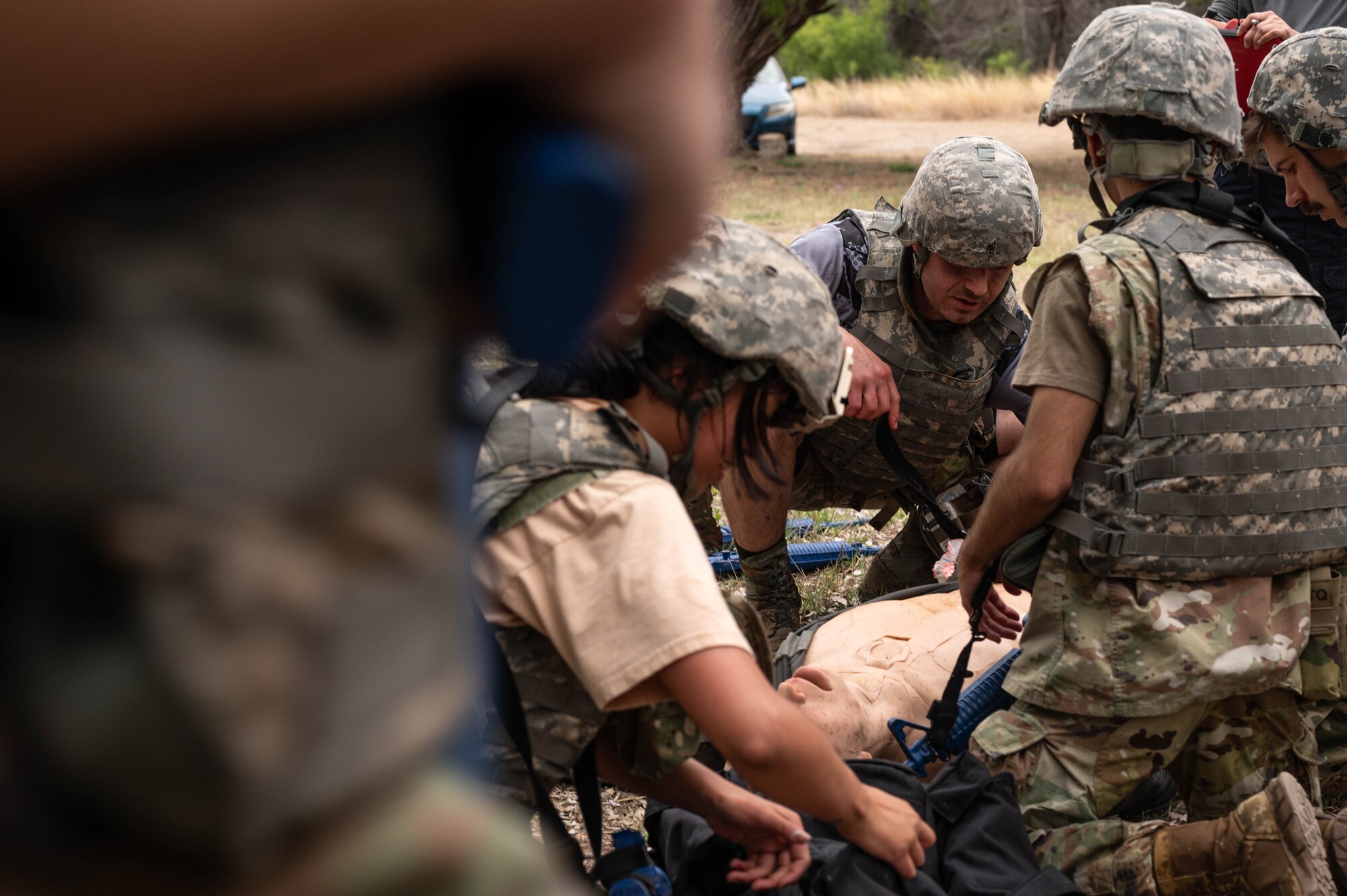 The 47th Medical Group (MDG) hosted a Tactical Combat Casualty Care (TCCC) Rodeo, an internal readiness competition that sharpened medics' TCCC skills through realistic, deployed scenarios April 16, 2025.