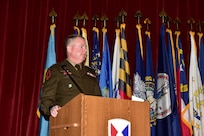 MICC commander pins general officer rank