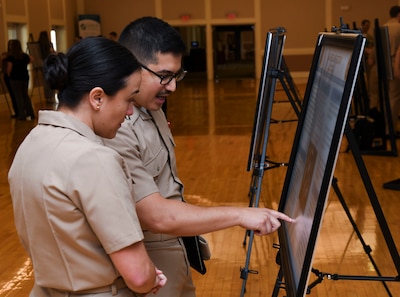 Naval Medical Center Camp Lejeune's hosts the Annual Research Symposium on Marine Corps Base Camp Lejeune on April 17, 2025. The research symposium celebrates 15 years of showcasing medical and dental research findings from military members as well as non-Department of Defense partners.