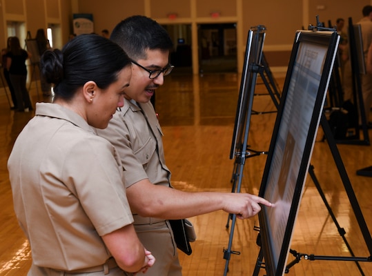 Naval Medical Center Camp Lejeune's hosts the Annual Research Symposium on Marine Corps Base Camp Lejeune on April 17, 2025. The research symposium celebrates 15 years of showcasing medical and dental research findings from military members as well as non-Department of Defense partners.