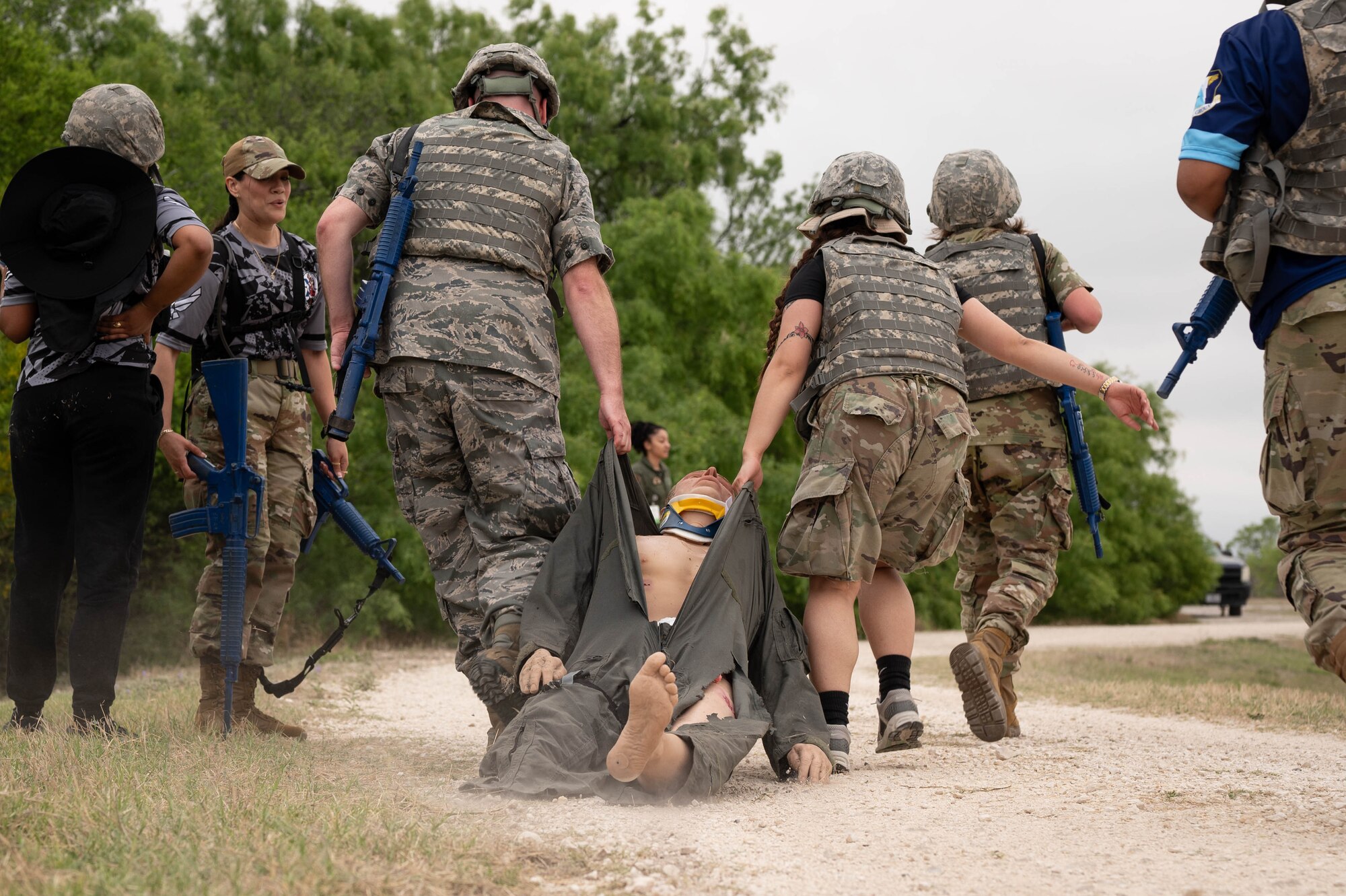 The 47th Medical Group (MDG) hosted a Tactical Combat Casualty Care (TCCC) Rodeo, an internal readiness competition that sharpened medics' TCCC skills through realistic, deployed scenarios April 16, 2025.